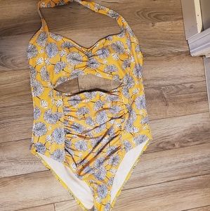 One piece cut out swimsuit